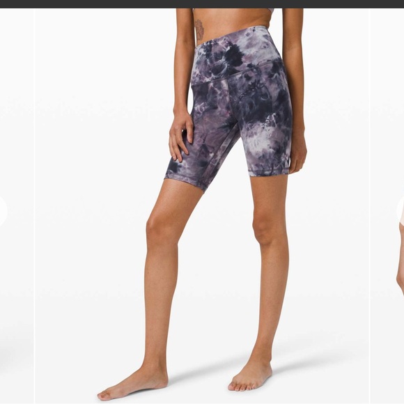 Lululemon Align Short 8", size 6 Diamond Dye Chrome Violet Verbana Graphite Grey - Picture 8 of 9